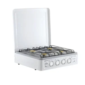 COCINETA 4 QUEMADORES CON TAPA, PLANO INOXIDABLE ECOLINE FIORENTINA