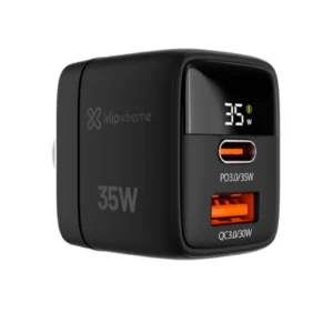CARGADOR KLIP XTREME KMC-250 35W PARED CARGA RAPIDA USB C USB A|104120034