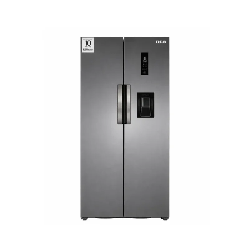 REFRIGERADORA RCA SIDE BY SIDE SILVER 17 PIES, NO FROST, DISPENSADOR DE AGUA NEVERA BCD-460WET