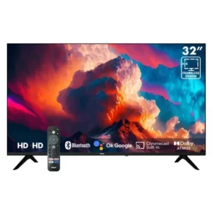 TELEVISOR 32" SMART ANDROID, COMANDO DE VOZ, BLUETOOTH RCA 32HDRC