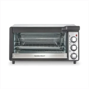 HORNO TOSTADOR FREIDORA DE AIRE HAMILTON BEACH NEGRO 6 REBANADAS 31480